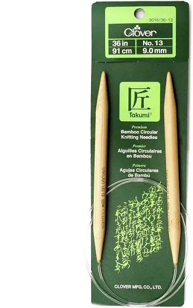 Clover Bamboo Circular Knitting Needles Takumi