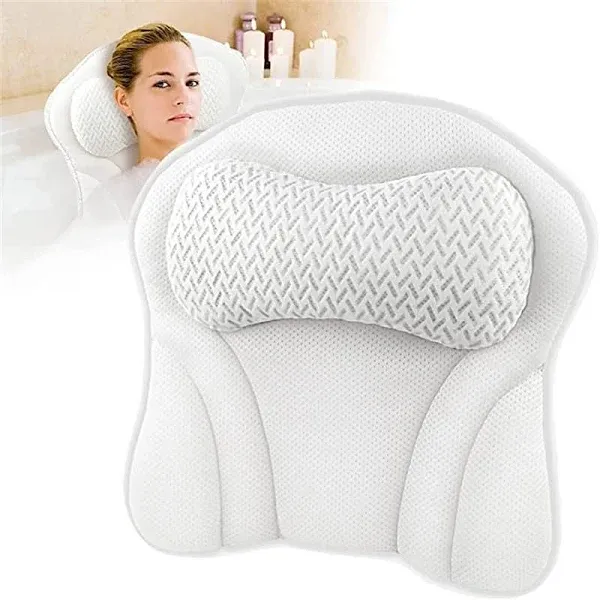 Bath Pillow for Tub Comfort Bathtub Pillow, Ergonomic Bath Pillows for Tub Ne...