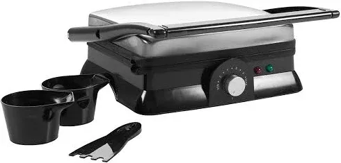 Chef Buddy Panini Press Indoor Grill and Gourmet Sandwich Maker