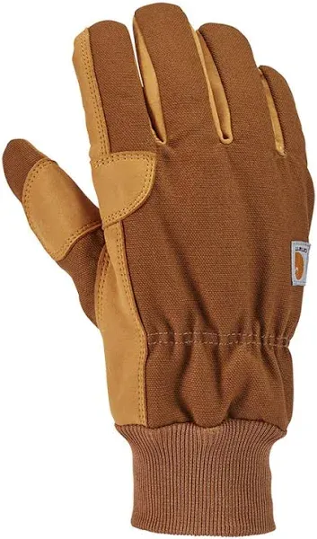 Carhartt s Insulated Duck Synthetic Leather Knit Cuff Glove