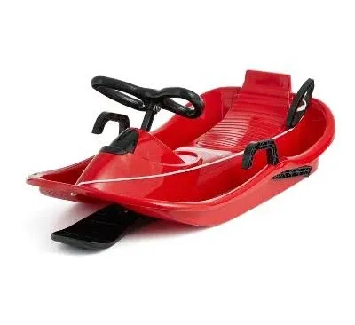 Slippery Racer Downhill Derby Kids Steerable Snow Sled