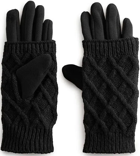 Isotoner Women's Cable-Knit Gloves