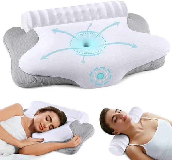 Alwyn Home Cervical Neck Pillow and Roll Neck Pillow