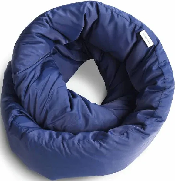 Infinity Travel Pillow - 360° Soft Neck Support &amp; Adjustable Comfort in Navy