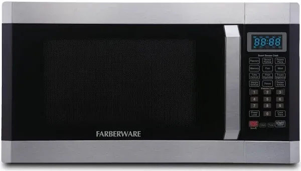 Farberware 1.6 Cu. ft. Countertop Microwave Oven with Smart Sensor