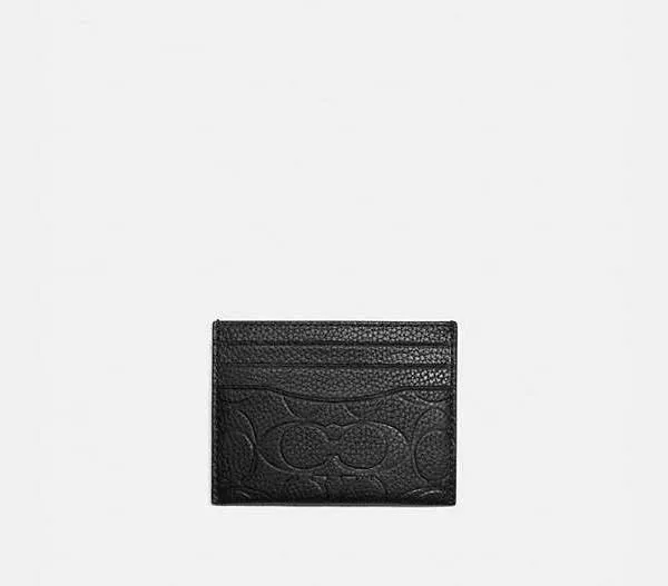 Coach Men's Signature Leather Card Case