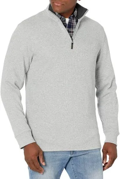 Men&#039;S Quarter-Zip French Rib Sweater