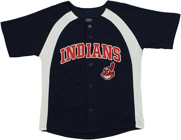 Outerstuff MLB Youth Boys Cleveland Indians Blank Baseball Jersey, Navy