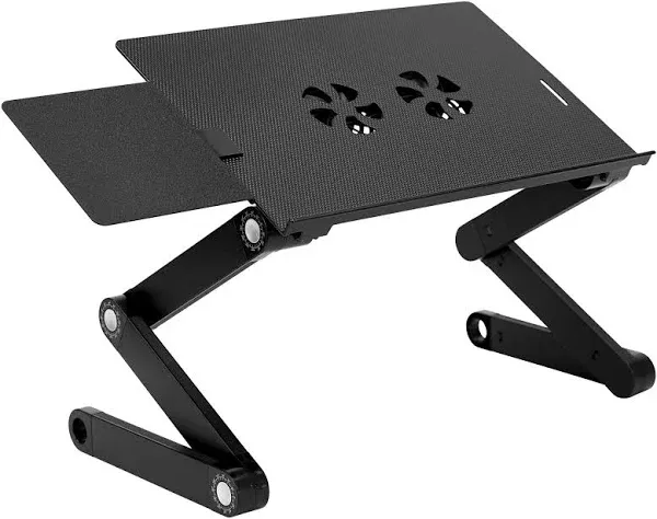 Mount-It! Adjustable Laptop Stand with Cooling Fans and Mouse Pad (MI-7211)