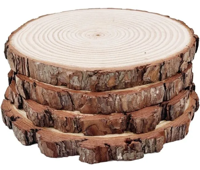 William Craft Natural Round Discs Rustic Wood Slices