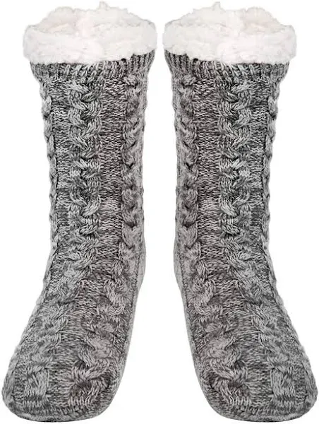 Men's Warm Fleece Lined Slipper Socks