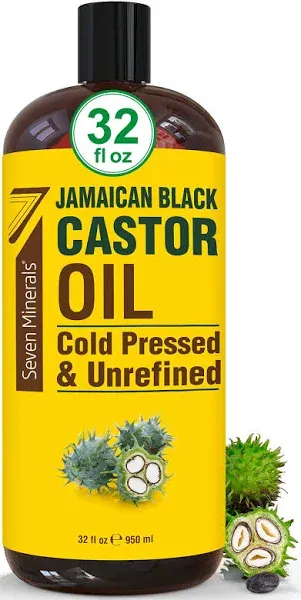 Seven Minerals Pure Jamaican Black Castor Oil