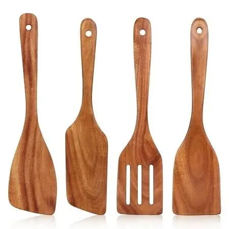 Wooden Spatula Set of 4 for Cooking