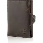 TRUSADOR Verona Unisex Rfid Trifold Leather Wallets Front Pocket Wallet