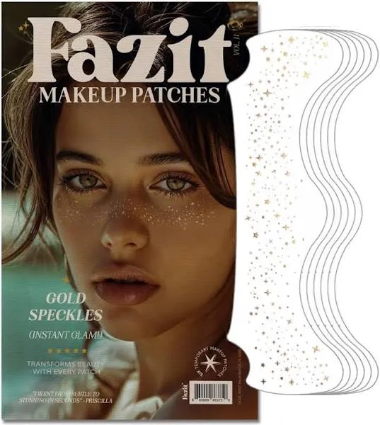 Fazit Gold Glitter Freckles Makeup Patches (6 Pack)