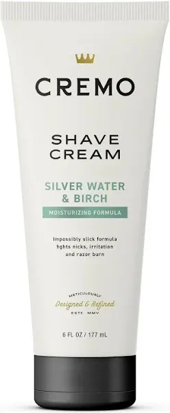 Cremo Shave Cream Silver Water & Birch 6 fl oz