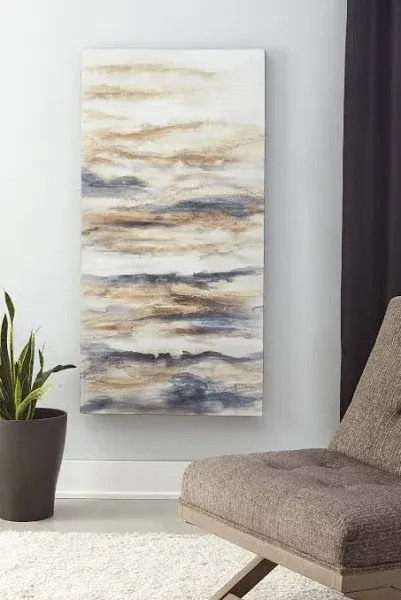 Ashley Joely Wall Art - Blue/Tan