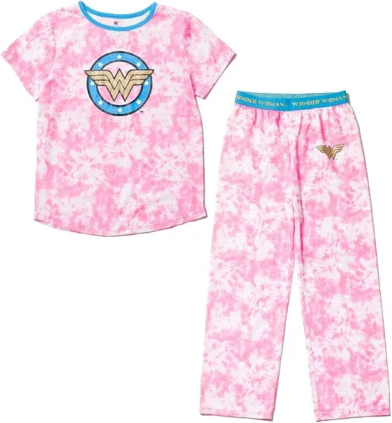 DC Comics Justice League Wonder Woman Pajama Shirt and Pants Sleep Set