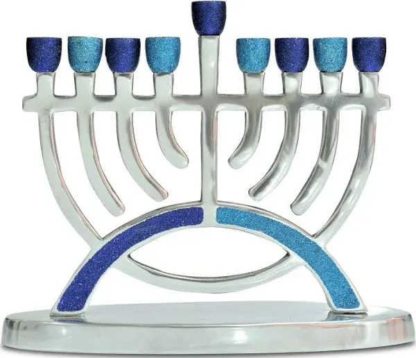 Ner Mitzvah Glitter Menorah