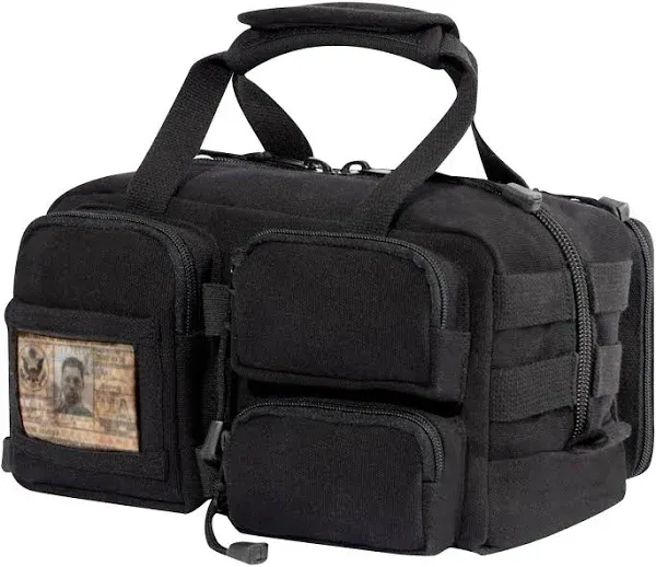 Heavy Duty Black Canvas Tool Bag MOLLE Tactical Mechanics Tool Kit