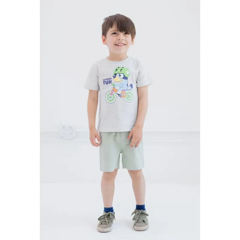 Bluey T-Shirt and Shorts Outfit Set Toddler to Little Kid