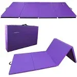 BalanceFrom Fitness GoGym 120x48in All Purpose Folding Gymnastics Mat, Purple