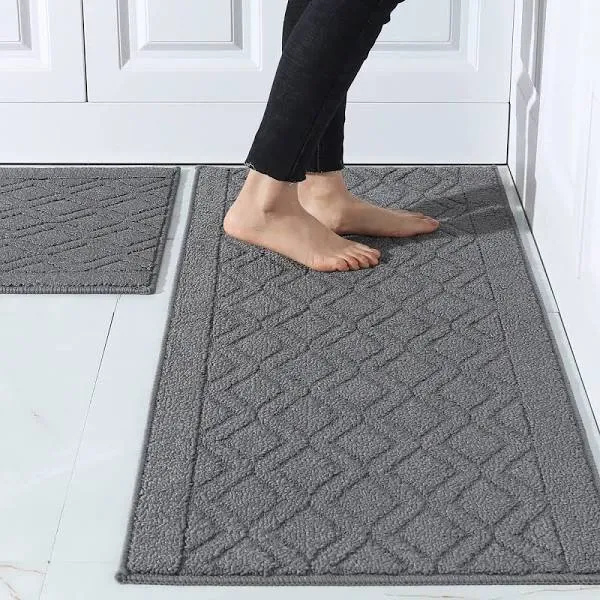 Cosy HOMEER 2 Pieces Soft Kitchen Mat Specialized in Anti Slippery and Machine Washable