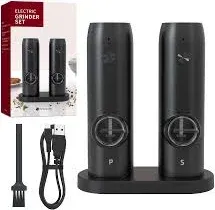 Electric Salt and Pepper Grinder Set