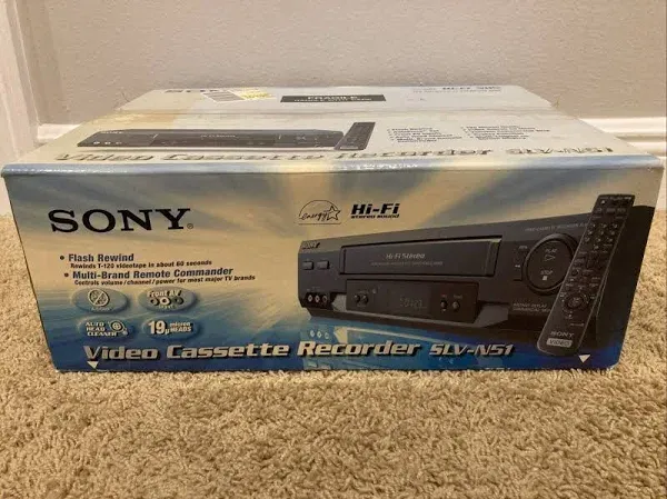 Sony SLV-N51 4-Head Hi-Fi Stereo VHS Recorder Player