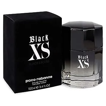 Black XS Men by Paco Rabanne Eau de Toilette Spray 3.4 oz