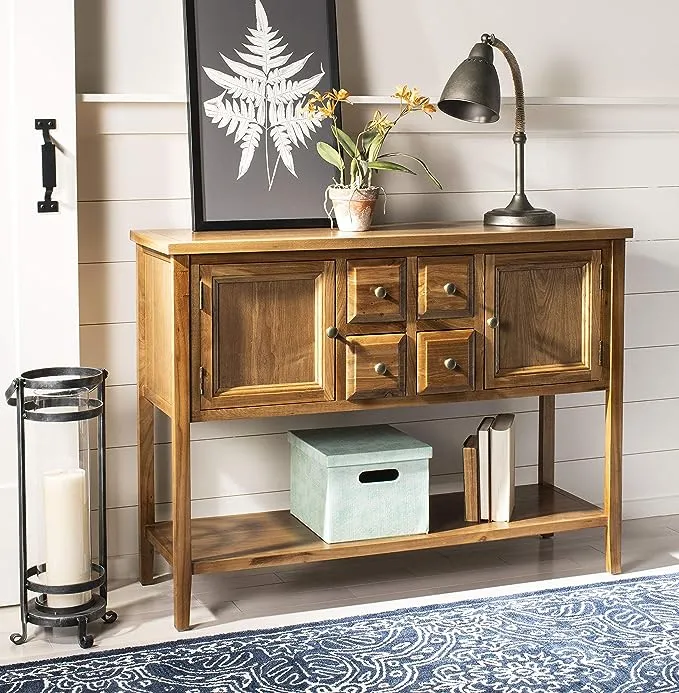 Safavieh Charlotte Aqua Smoke Storage Sideboard