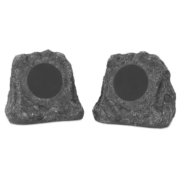 Innovative Technology Bluetooth Outdoor Rock Speakers Pair