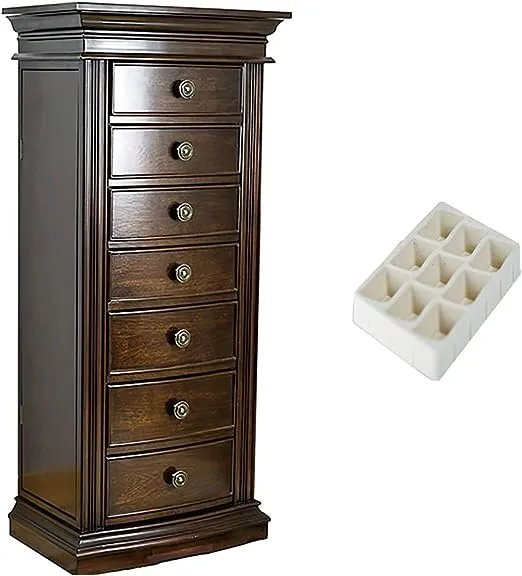 Hives & Honey Landry Smoke Grey Jewelry Storage Armoire