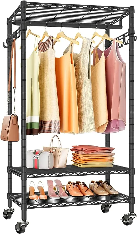 VIPEK R1 Rolling Clothes Rack Portable Garment Rack