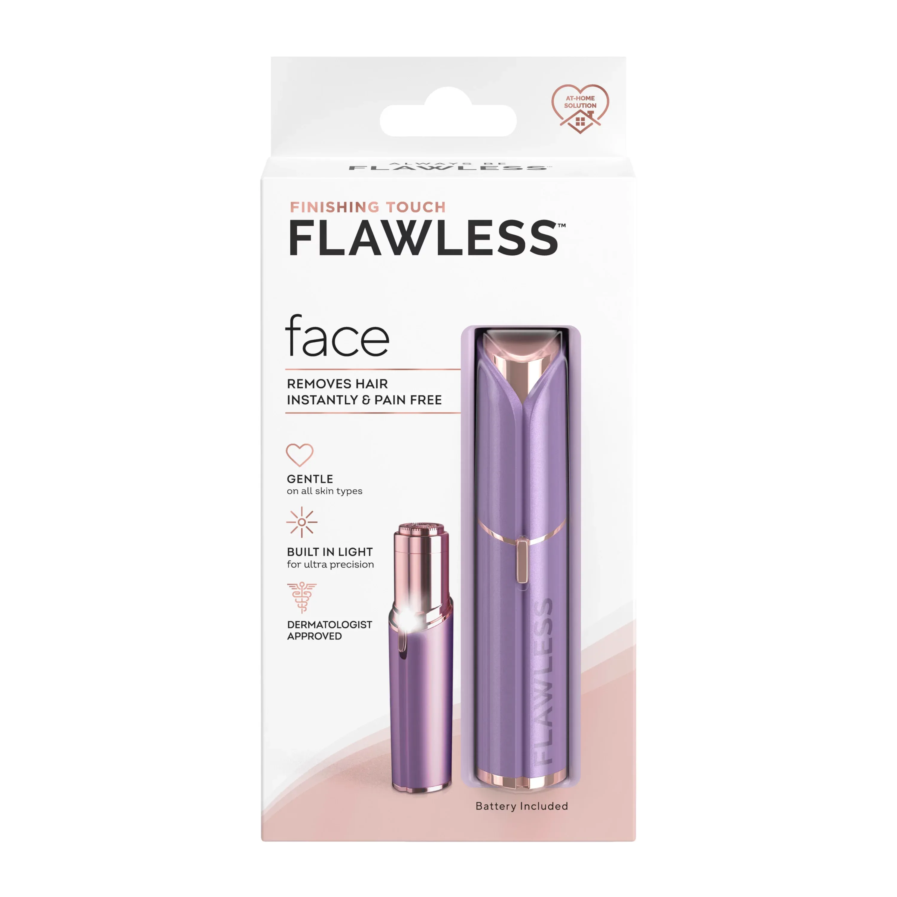 Finishing Touch Flawless Women's Painless Hair Remover, Newest Model (Lavender)