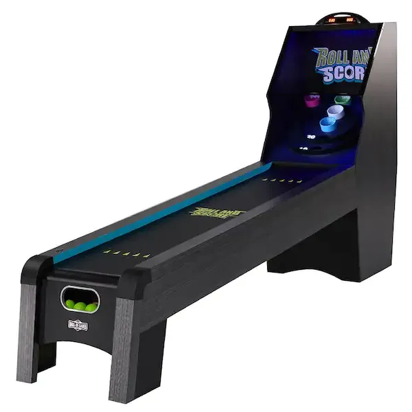 Hall of Games 9 ft. Roll and Score Game with LED Lights and Electronic Scorer