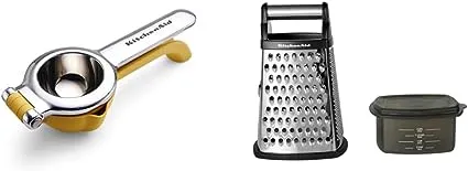 KitchenAid Citrus Juice Press Squeezer for Lemons and Limes with Seed Catcher and Pour Spout