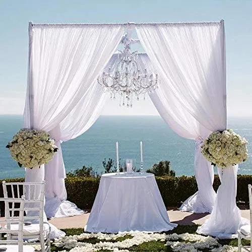 Balsa Circle 10 ft Adjustable 4 Post Height Canopy Chuppah Mandap Hardware Kit Outdoor Wedding Decorations Photo Booth Photography Party Supplies