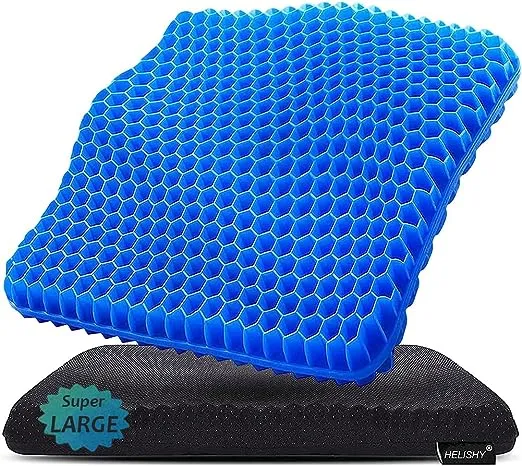 Cojin Ortopedico De Gel Para Carro Silla Coxis Cama Lumbar Ciatica Refrigerante