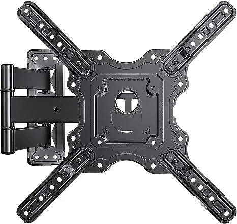 PERLESMITH UL Listed Full Motion TV Wall Mount for Most 26-60 inch Flat Curved OLED 4K TVs up to 77lbs, Wall Mount TV Bracket with Swivel & Extension Arm, Tilt, Leveling, Max VESA 400x400mm, PSMFK12