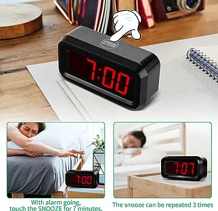 KWANWA Alarm Clock Digital Clock