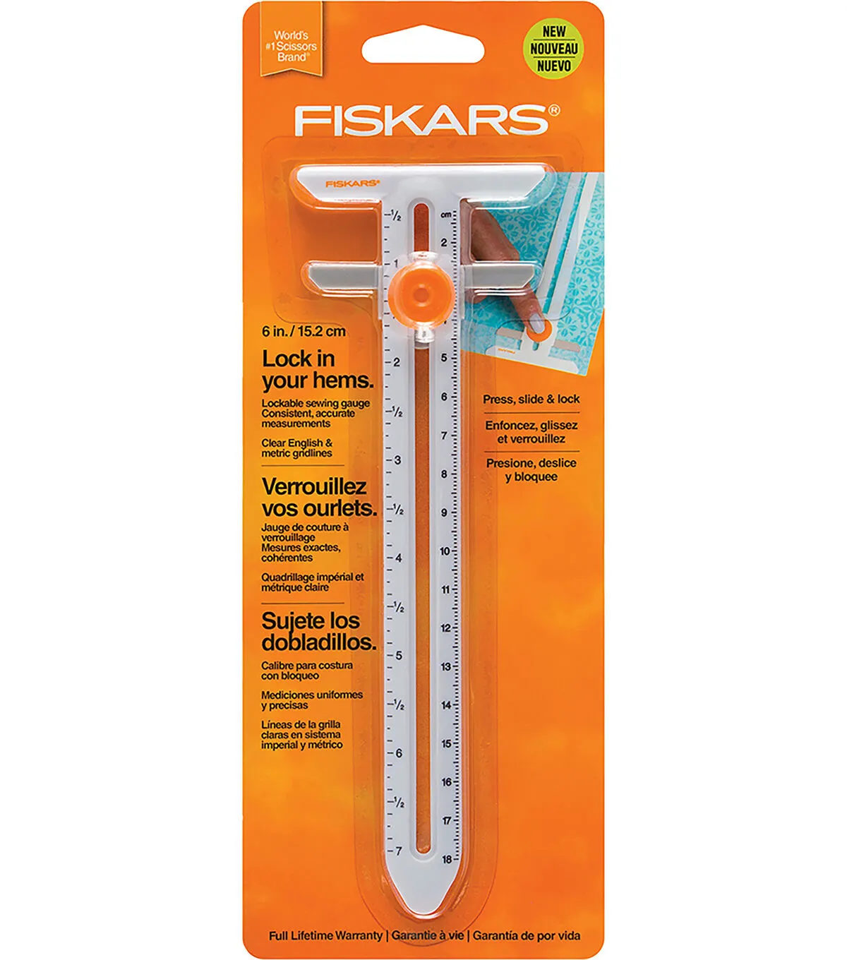 Fiskars 6" Sewing Measuring Gauge