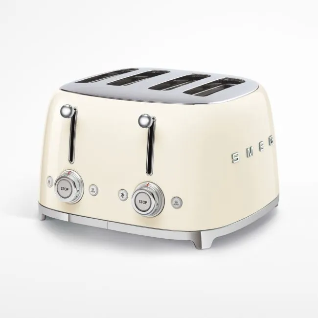 Smeg 4 Slice Toaster - White