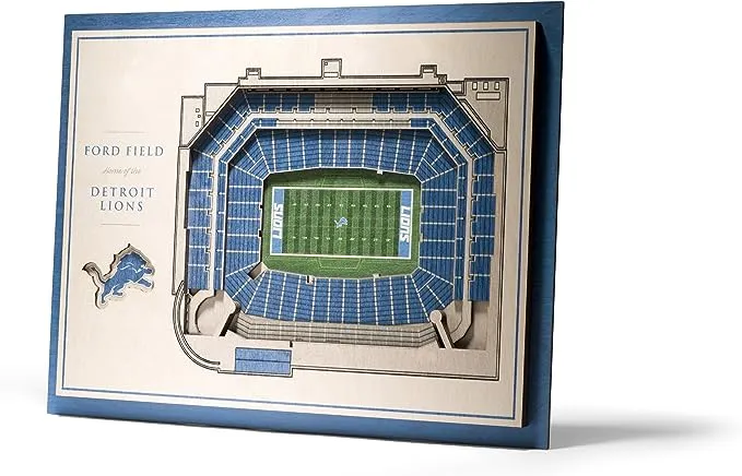 YouTheFan NFL 5-Layer StadiumView Wall Art