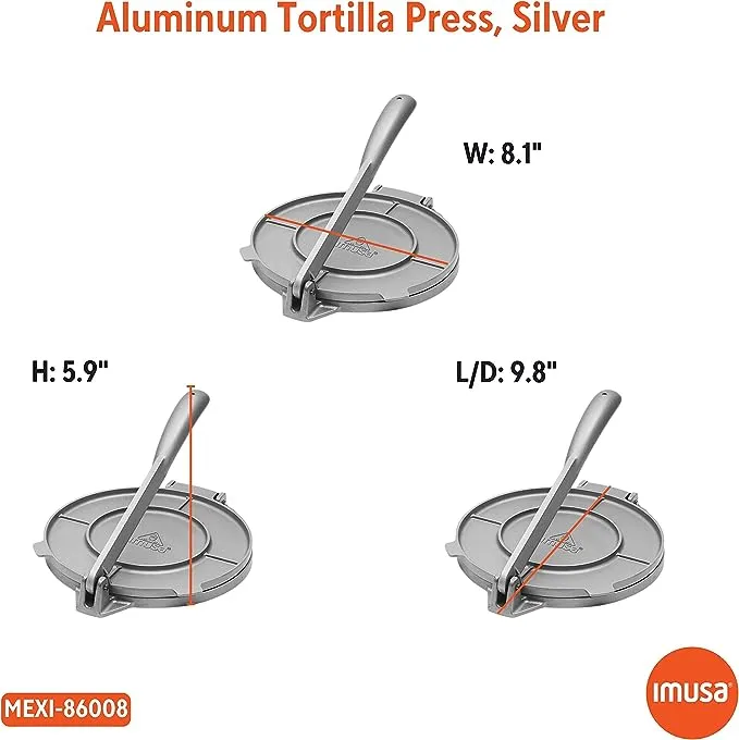 Cast Aluminum 8" Tortilla Press
      
          Cast Aluminum 8" Tortilla Press