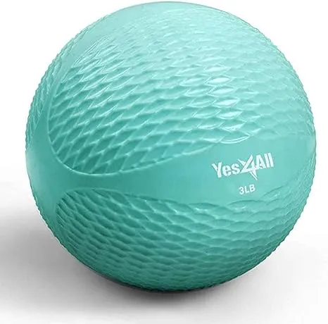 Yes4All Toning Ball, Medicine Balls for Exercise, Soft Medicine Ball for Pilates, Yoga and Fitness, Perfect for Balance, Flexibility, 2-10lbs