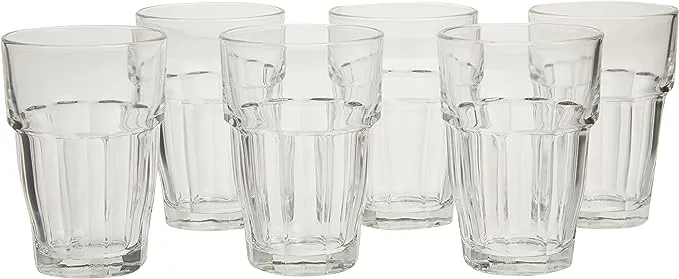 Bormioli Rocco 21.75 oz. Rock Bar Stackable Super Cooler Glass, (Set of 6)