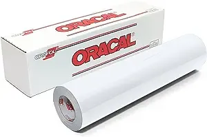 Oracal 651 Glossy Vinyl Roll 24 Inches by 150 Feet - White