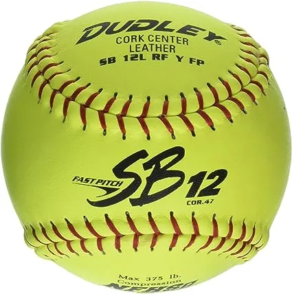 DUDLEY Sb 12L Nfhs Fastpitch Leather Softballs 12 Ball Pack