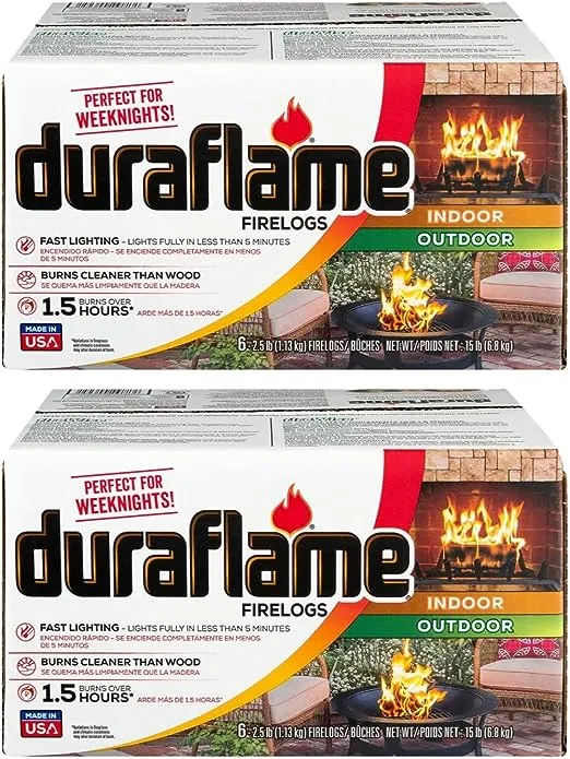 Duraflame Indoor/Outdoor 2.5-lb Fire Log (6-Pack)Duraflame Indoor/Outdoor 2.5-lb Fire Log (6-Pack)